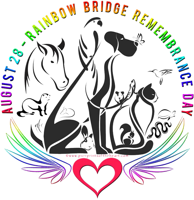 rainbow bridge remembrance day logo